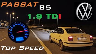 VW PASSAT B5 2000 19 TDI 110 hp Acceleration amp Top Speed [upl. by Leirea655]