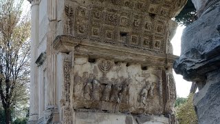 Relief from the Arch of Titus showing The Spoils of Jerusalem being brought into Rome [upl. by Cohn]