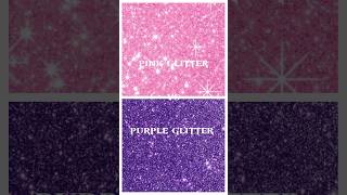 pink glitter🩷✨️ vs purple glitter💜✨️  which ones prettier [upl. by Akahs329]