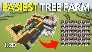 BEST AUTOMATIC TREE Farm for Minecraft Bedrock 120 [upl. by Julina]