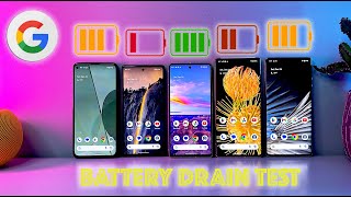 Google Pixel 6 Pro  Pixel 6 vs iPhone 13 Pro Max vs S21 Ultra  Battery Drain Test [upl. by Pattin]