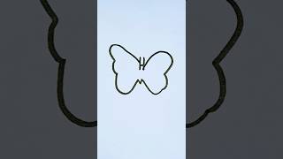 Butterfly drawing easy drawing art nurseryrhymes [upl. by Nellda]