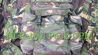 British Army Northern Ireland Patrol pack Bergen DPM Camouflage walkthrough [upl. by Anivol876]