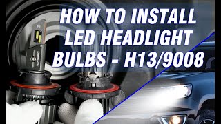 How to install led headlight bulbs  H139008  Novsight Auto Lighting [upl. by Gnouh253]