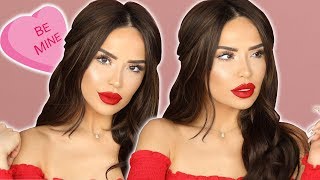 SUPER EASY VALENTINE DAY MAKEUP  iluvsarahii [upl. by Hawkins]