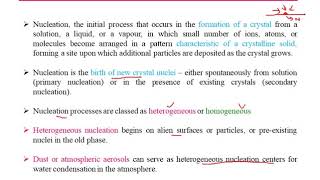 MST M2 L15 Homogeneous and hetrogeneous nucleation [upl. by Aiepoissac]