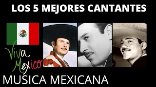 LOS 5 MEJORES CANTANTES DE MUSICA RANCHERA DE LA HISTORIA  LOS 5 GRANDES CHARROS DE MEXICO [upl. by Zacharias]