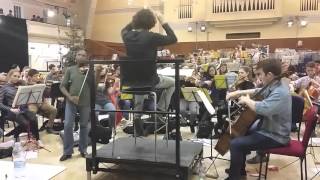 Winter 2016 Korngold Violin Concerto Rehearsal Tai Murray Nicholas Collon [upl. by Doerrer]