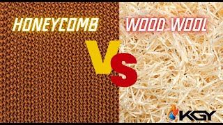 Honeycomb Cooling Pad VS Wood Wool Cooling Pad [upl. by Tirreg]