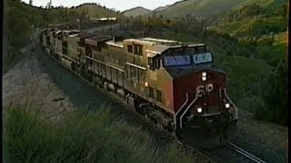 Tehachapi1996 SP AC4400CWs Pulling Coal Train At Marcel [upl. by Tnahsin798]