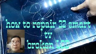 how to repair pensonic 32 smart tv broken LCD [upl. by Kresic]