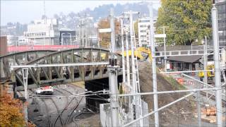 Zentralbahn Luzern Umbau der Strecke durch den Tiefbahnhof Luzern Allmend [upl. by Fiora]