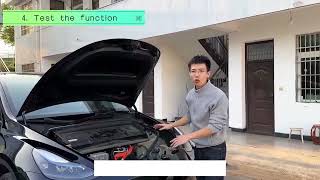 How to install Tesla Front Spare Box Electric Lock Model 3 Y X S 2021 2024 Highland [upl. by Latif]