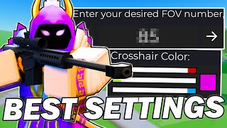 My BEST Roblox Arsenal Settings CUSTOM CROSSHAIR and LOCKER 2024 [upl. by Erleena739]