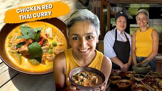 BEST Chicken Red Thai Curry I have ever had  Easy RED THAI CURRY RECIPE from scratch [upl. by Aracot]