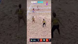 USA VS Brazil  Secret Beach Volleyball volleyball volleyballgirls [upl. by Nueormahc]