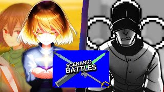 Frisk vs The Batter Fight script is now out┃Scenario Battles [upl. by Anceline]