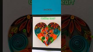 Quilling heart  paper heart workquilling art shorts quilling [upl. by Ylac]