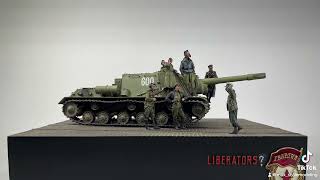 Showcase „Liberators “ 135 Diorama Tamiya ISU152 and Stalingrad figures [upl. by Adnoyek]