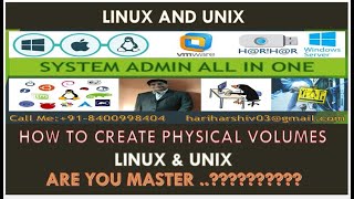 How to Create Physical Volumes in LinuxPart02 [upl. by Elbag]