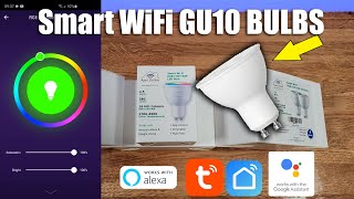 Ajax Online Smart WiFi GU10 LED Bulb Works with Alexa and Google Home Unboxing and Setup [upl. by Enale]