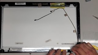 ASUS N550JK Q550L LCD LVDS Cable Replacement Screen Still Purple Needs New Screen [upl. by Eiloj365]