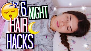 6 NIGHT HAIR HACKS 😴 6 TRUCCHETTI PER SVEGLIARTI CON CAPELLI BELLISSIMI  Adriana Spink [upl. by Aicekan]