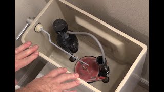 Howto Fix a Running or Leaking Toilet  Flapper Replacement [upl. by Itin]