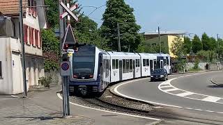 SAPHIR 70 ABe 412 Wynental und Suhrentalbahn in UnterentfeldenOberdorf [upl. by Meekyh532]