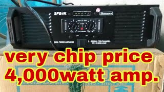 Stranger spb4k dual power amplifier 4000 watt price and unboxing video DJ Rock [upl. by Birch]