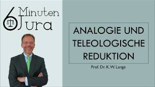 Analogie und teleologische Reduktion [upl. by Diraf]