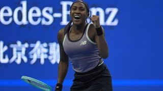 Gauff moves into Beijing final after comeback win over Badosa  China Open 2024 Finals [upl. by Lynde]