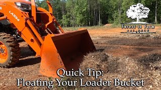 Floating Your Loader Bucket [upl. by Asenab717]