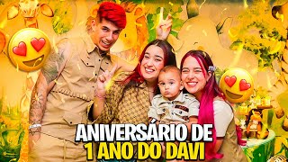 ANIVERSÁRIO DE 1 ANO DO DAVI mostrei tudo [upl. by Ayitahs]