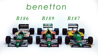 120 scale GP car kits  benetton B186 B187 B189 [upl. by Akenehs181]