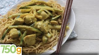 Recette de Poulet coco curry et légumes croquants  750g [upl. by Osanna]