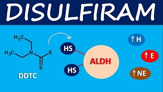 Disulfiram  Mechanism side effects and uses [upl. by Doi]