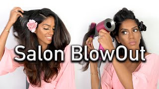 Detailed Salon Blow Out at Home  Hair Tutorial  ARIBA PERVAIZ [upl. by Diley]