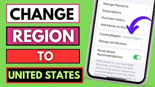 How To Change App Store Country  Region To United States  Change App Store Region to USA [upl. by Yleoj]