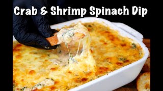 How To Make Crab amp Shrimp Spinach Dip  Your New Favorite Appetizer Recipe MrMakeItHappen [upl. by Slade]