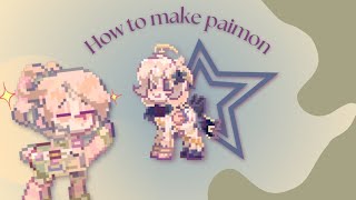 How to make Genshin Impact Paimon character  paimon × pony town [upl. by Doerrer439]