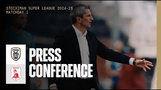 Press Conference PAOK FC Vs Panserraikos – Live PAOK TV [upl. by Eanehs393]