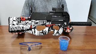 P90 Gel Blaster Unboxing 2022  Electric Splatter Ball Toy Gun [upl. by Ailelc]