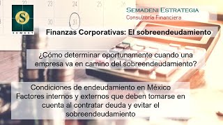 Finanzas corporativas Sobreendeudamiento Seleccione el capítulo del video [upl. by Anaile]