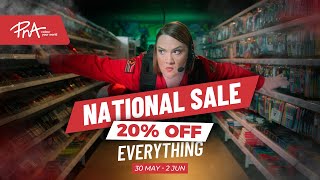 PNA  National Sale  20 OFF ON EVERYTHING [upl. by Nahpets]