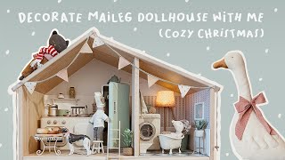 Decorate Maileg Dollhouse with me Cozy Christmas Vlog 3 [upl. by Delphine682]