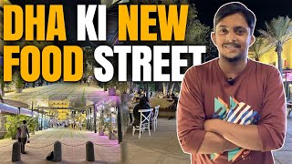 DHA Ki New Food Street  Best Street Food Ambience in Karachi  Rehman Vlogs [upl. by Kelam]