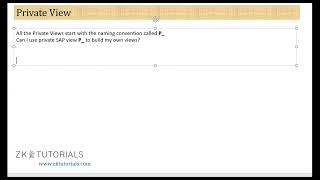 152 Private View VDM In SAP ABAP on hana [upl. by Bostow340]