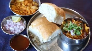 Misal Pav  Popular Maharashtrian Spicy Street Food Snack Recipe  Masala Trails With Smita Deo [upl. by Noroj]