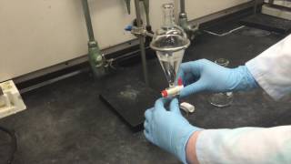 Performing a LiquidLiquid Extraction Using a Separatory Funnel [upl. by Llerahs]